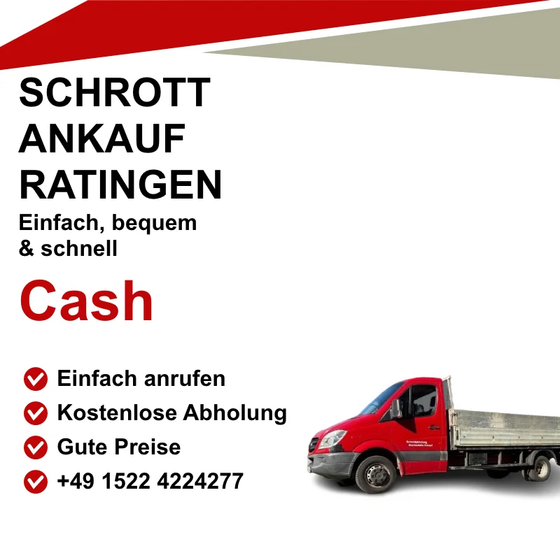 Schrottankauf Ratingen : Ihr Partner für Altmetall, Kabel, Autoverschrottung & mehr. Faire Preise, schnelle Abholung. Kontaktieren Sie uns! #Schrottankauf #Ratingen #Altmetall #Autoverschrottung #Schrotthändler